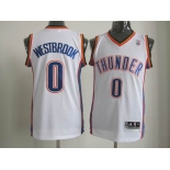 nba oklahoma city thunder #0 westbrook white[revolution 30]