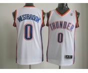 nba oklahoma city thunder #0 westbrook white[revolution 30]