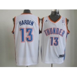 nba oklahoma city thunder #13 harden white[revolution 30 swingman]