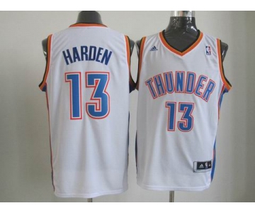 nba oklahoma city thunder #13 harden white[revolution 30 swingman]