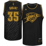 nba oklahoma city thunder #35 durant black[gold lettering fashion]