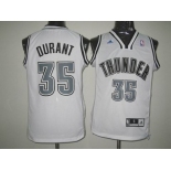 nba oklahoma city thunder #35 durant full white[revolution 30 swingman]