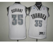 nba oklahoma city thunder #35 durant full white[revolution 30 swingman]