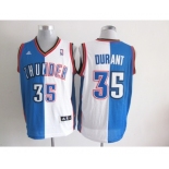 nba oklahoma city thunder #35 durant white-blue[strip][revolution 30 swingman]