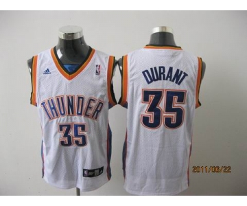 nba oklahoma city thunder #35 durant white(fans edition)