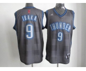 nba oklahoma city thunder #9 ibaka black-grey[2012]