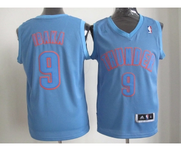 nba oklahoma city thunder #9 ibaka blue[fullblue]