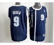 nba oklahoma city thunder #9 ibaka dk.blue[revolution 30 swingman]