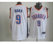 nba oklahoma city thunder #9 ibaka white[revolution 30 swingman]