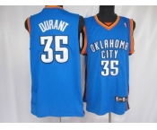 nba oklahoma city thunder#35 durant blue