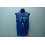 nba thunder #0 westbrook blue(fans edition)