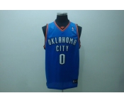 nba thunder #0 westbrook blue(fans edition)