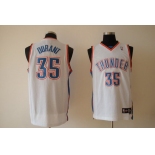 nba thunder #35 durant white(fans edition)