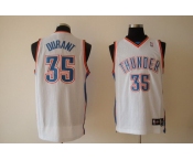 nba thunder #35 durant white(fans edition)