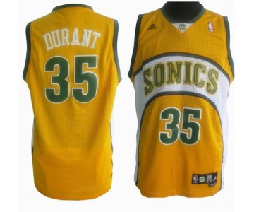 nba thunder #35 durant  yellow(fans edition)