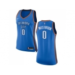 Women Nike Oklahoma City Thunder #0 Russell Westbrook Blue NBA Swingman Icon Edition Jersey