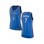 Women Nike Oklahoma City Thunder #7 Carmelo Anthony Blue NBA Swingman Icon Edition Jersey