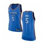 Women's Nike Oklahoma City Thunder #5 Devon Hall Swingman Royal Blue NBA Jersey - Icon Edition