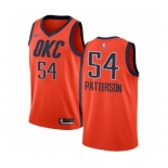 Women's Nike Oklahoma City Thunder #54 Patrick Patterson Orange Swingman Jersey - Earned Edition