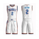 Women's Oklahoma City Thunder #2 Raymond Felton Swingman White Basketball Suit Jersey - Association Edition