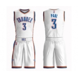 Women's Oklahoma City Thunder #3 Chris Paul Swingman White Basketball Suit Jersey - Association Edition