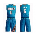 Women's Oklahoma City Thunder #6 Hamidou Diallo Swingman Turquoise Basketball Suit Jersey - City Edition