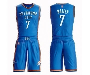 Women's Oklahoma City Thunder #7 Darius Bazley Swingman Royal Blue Basketball Suit Jersey - Icon Edition