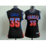 women nba jerseys oklahoma city thunder #35 durant black[limited edition]