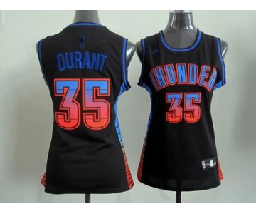 women nba jerseys oklahoma city thunder #35 durant black[limited edition]