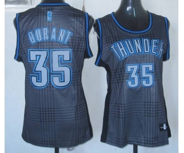 women nba oklahoma city thunder #35 durant black-gery[2012]