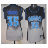 women nba oklahoma city thunder #35 durant black-gery