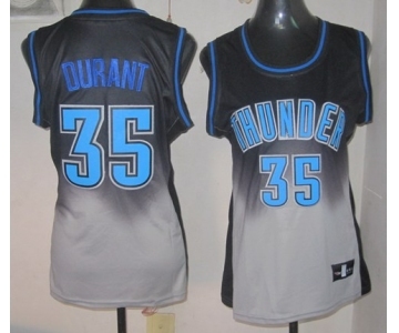 women nba oklahoma city thunder #35 durant black-gery