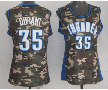 women nba oklahoma city thunder #35 durant camo