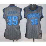 women nba oklahoma city thunder #35 durant grey[static fashion swingman] 