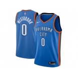 Youth Nike Oklahoma City Thunder #0 Russell Westbrook Blue NBA Swingman Jersey