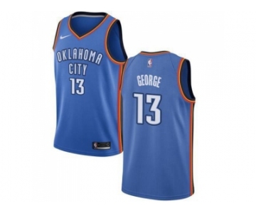 Youth Nike Oklahoma City Thunder #13 Paul George Blue NBA Swingman Jersey