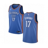 Youth Nike Oklahoma City Thunder #17 Dennis Schroder Swingman Royal Blue NBA Jersey - Icon Edition