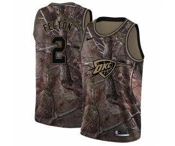 Youth Nike Oklahoma City Thunder #2 Raymond Felton Swingman Camo Realtree Collection NBA Jersey