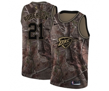 Youth Nike Oklahoma City Thunder #21 Andre Roberson Swingman Camo Realtree Collection NBA Jersey