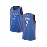 Youth Nike Oklahoma City Thunder #7 Carmelo Anthony Blue NBA Swingman Jersey