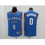 youth nba oklahoma city thunder #0 westbrook blue[revolution 30 swingman]