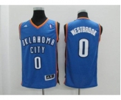 youth nba oklahoma city thunder #0 westbrook blue[revolution 30 swingman]