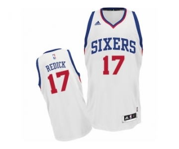 Men Adidas Philadelphia 76ers #17 JJ Redick Swingman White Home NBA Jersey