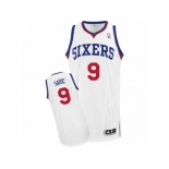 Men Adidas Philadelphia 76ers #9 Dario Saric Authentic White Home NBA Jersey