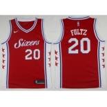 Men Nike Philadelphia 76ers #20 Markelle Fultz Red NBA Swingman Jersey