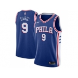 Men Nike Philadelphia 76ers #9 Dario Saric Blue NBA Swingman Jersey