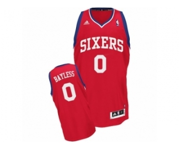 Men's Adidas Philadelphia 76ers #0 Jerryd Bayless Swingman Red Road NBA Jersey