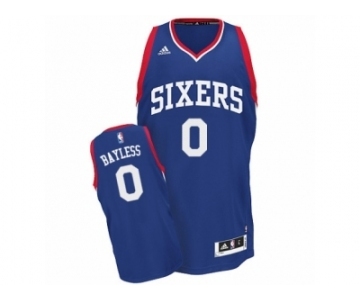 Men's Adidas Philadelphia 76ers #0 Jerryd Bayless Swingman Royal Blue Alternate NBA Jersey