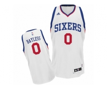 Men's Adidas Philadelphia 76ers #0 Jerryd Bayless Swingman White Home NBA Jersey