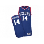 Men's Adidas Philadelphia 76ers #14 Sergio Rodriguez Authentic Royal Blue Alternate NBA Jersey